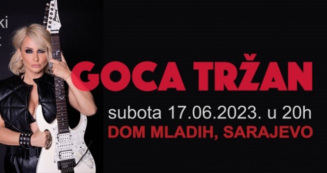 Nakon četiri godine, Goca Tržan ponovo u Sarajevu: Najavila koncert za 17. juni