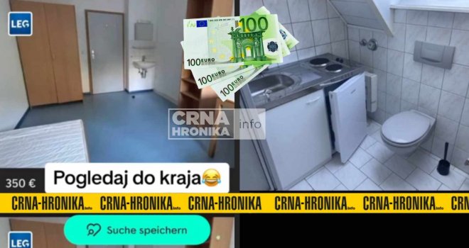 Bosanac u Njemačkoj našao stan za 350 eura pa se šokirao: Kuhinja i WC u jednoj prostoriji