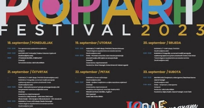 Brojne izložbe, radionice i diskusije u okviru ovogodišnjeg Pop Art Festivala