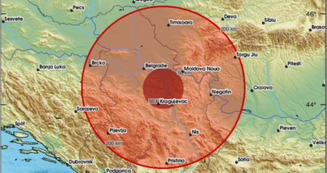 Nekoliko zemljotresa pogodilo Srbiju, evo koji je bio najjači