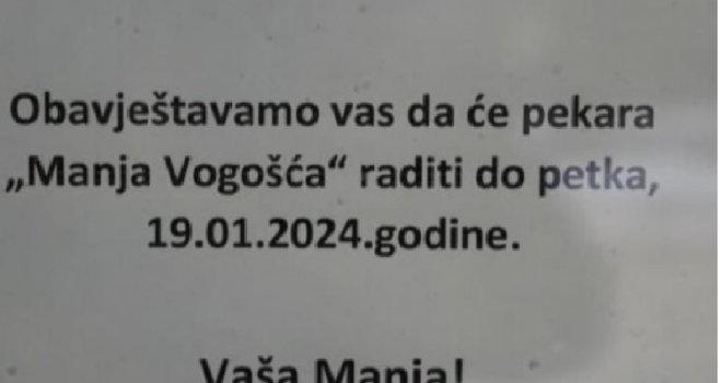 Nakon bojkota: Zatvorena prva pekara Manja u Sarajevu