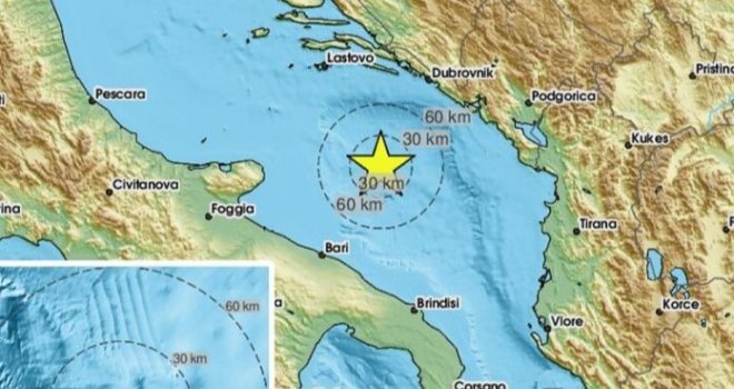 Jak zemljotres pogodio Jadransko more, sprema li se cunami?
