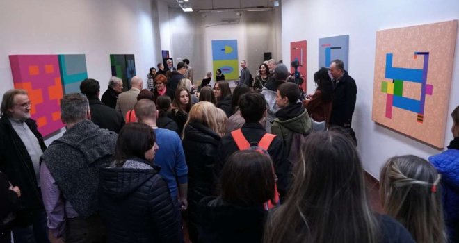 U Umjetničkoj galeriji BiH otvorena izložba slika 'Senza Titolo' pulskog umjetnika Roberta Paulette    