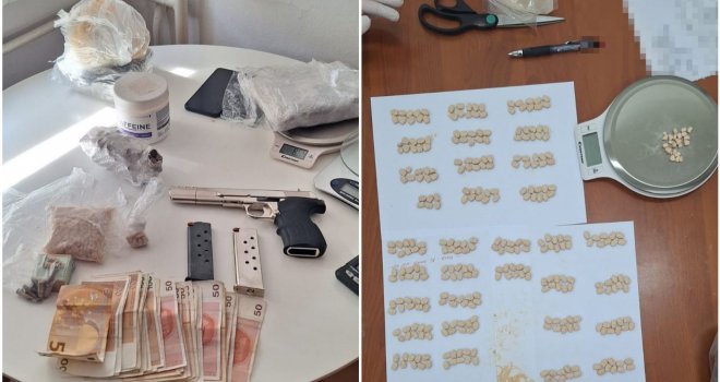 Sarajevska policija u akciji: Uhapšeno više osoba, pronašli drogu, oružje...