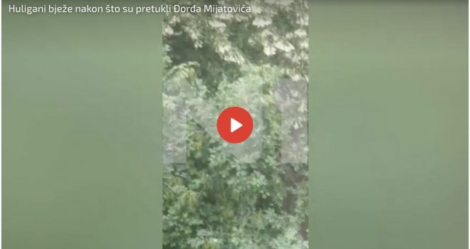 Uznemirujući dio snimka napada na Mijatovića: Vide se huligani...