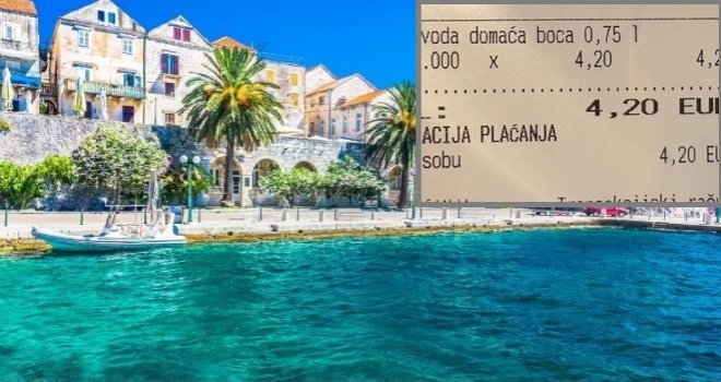 Šokiran računom iz hotela na Jadranu: Pogledajte koliko su mu naplatili flašu vode, a platio noćenje i polupansion 280 eura!