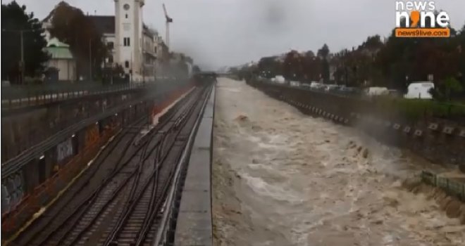 U Beču se do nekih zgrada može doći samo čamcem, saobraćaj u gradu djelimično obustavljen