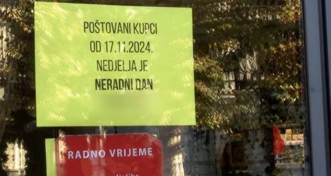 I ovaj bh. grad traži ukidanje neradne nedjelje: Pad prihoda i broja uposlenih, gubitak  preko 60 miliona KM