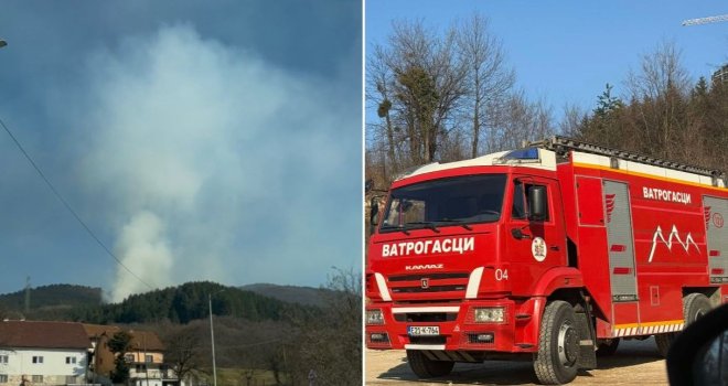 Izbio požar iznad Sarajeva: Minsko polje pravi problem, vatrogasci ne znaju imaju li prilaz