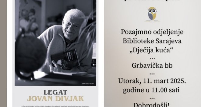 Na dan rođenja čuvenog generala Armije RBiH i JNA: Predstavljanje Legata 'Jovan Divjak'