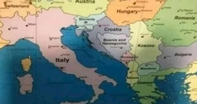 Danci naljutili Srbe: Na karti Evrope Srbiju nazvali Kosovom