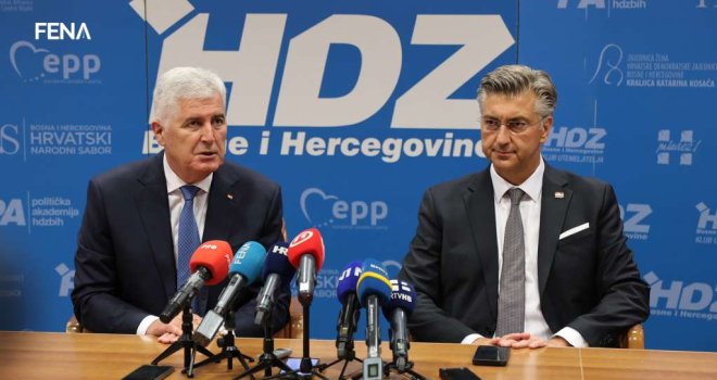 Zajednička poruka Čovića i Plenkovića iz Mostara: 'Važno je očuvati stabilnost i funkcioniranje institucija BiH' 
